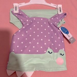 Baby Carter’s 6 Months Bathing Suit Swimsuit Set Alligator 6M